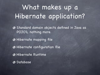 Hibernate  Presentation