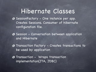 Hibernate  Presentation