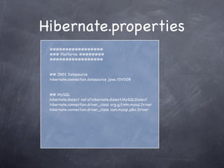 Hibernate  Presentation