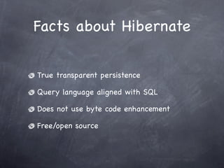 Hibernate  Presentation