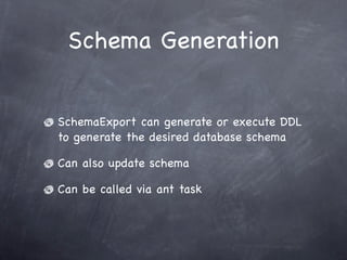 Hibernate  Presentation