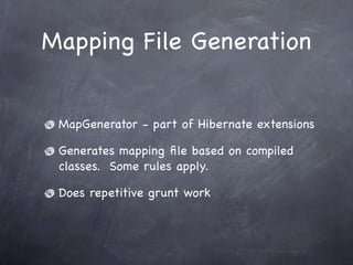 Hibernate  Presentation