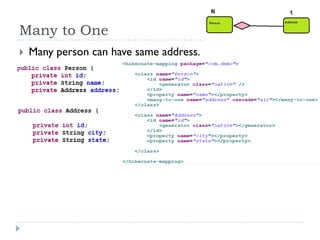 Many to One
   Many person can have same address.
 