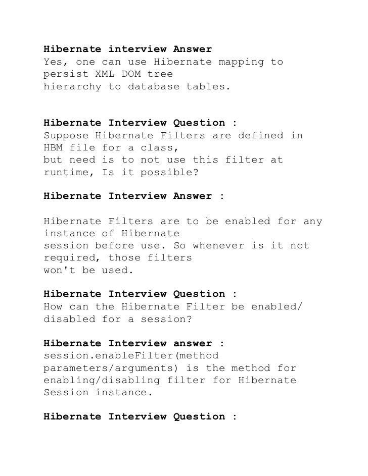 Hibernate3 q&a