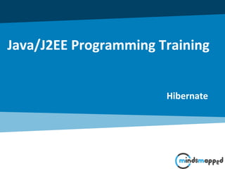 Java/J2EE Programming Training
Hibernate
 