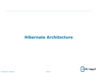 Page 12Classification: Restricted
Hibernate Architecture
 