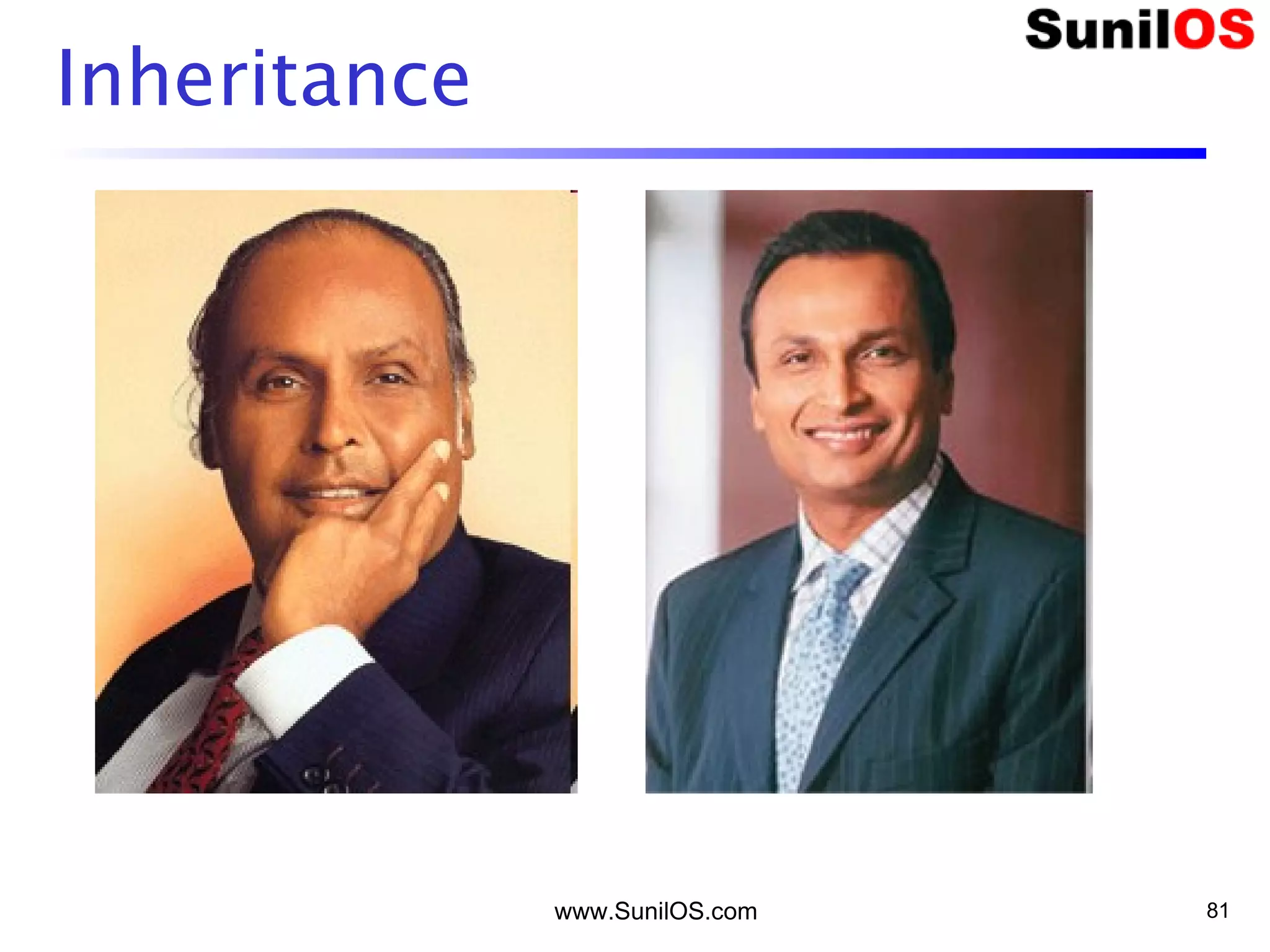 www.SunilOS.com 81
Inheritance
 