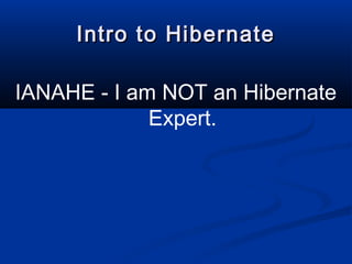 chapter 1. introduction to hibernate Images High... Introduction to Hibernate | PPT