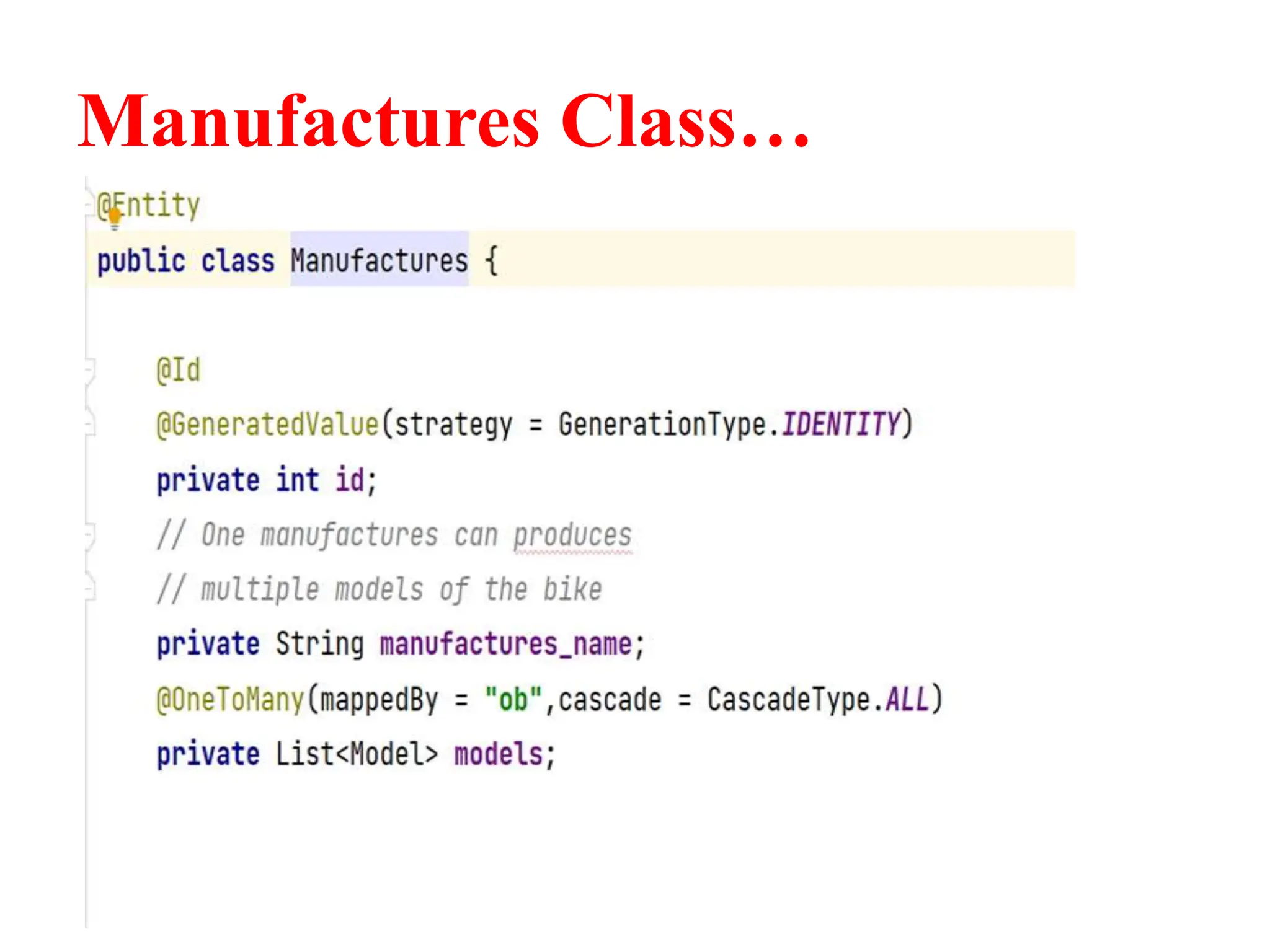 Manufactures Class…
 