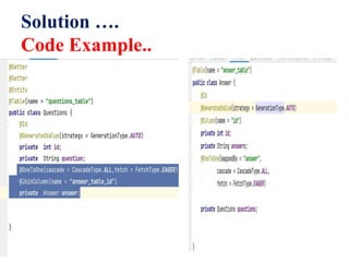 Solution ….
Code Example..
 