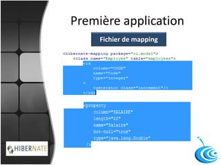 Première application
Fichier de mapping
 