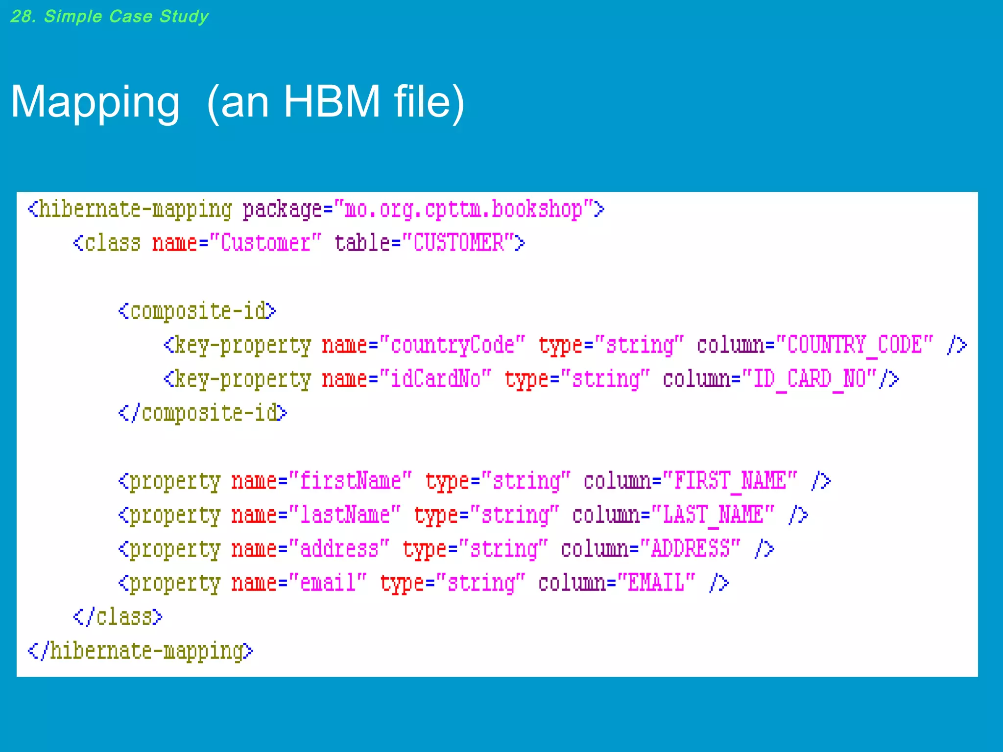 28. Simple Case Study

Mapping (an HBM file)

 