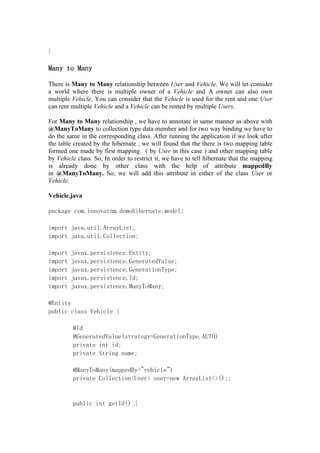 Hibernate Mapping | PDF