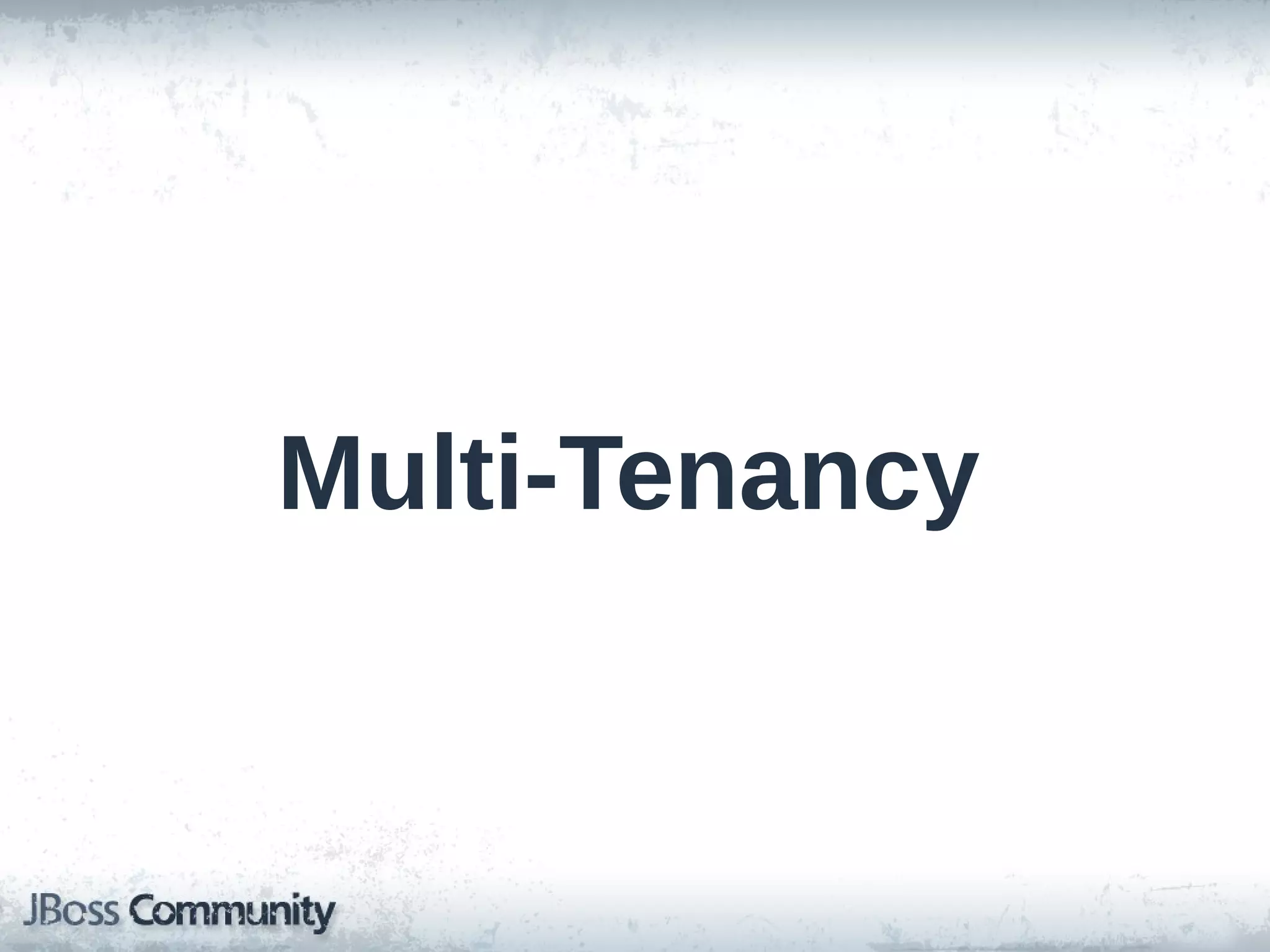 Multi-Tenancy 