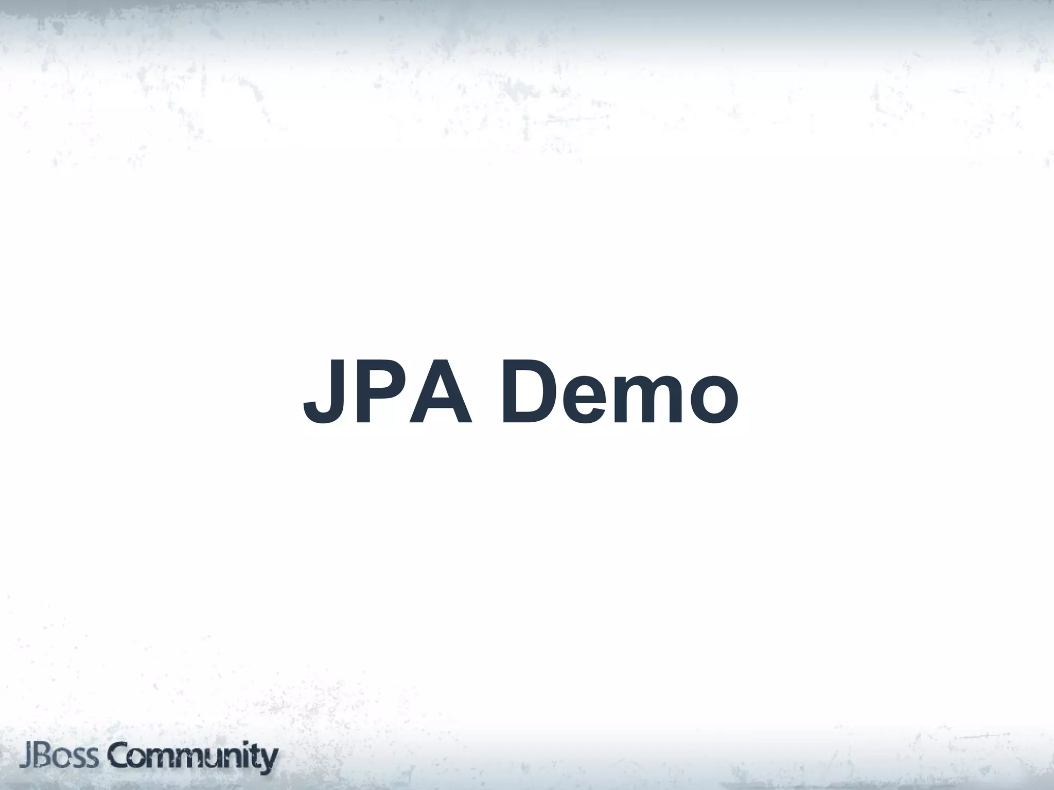 JPA Demo 
