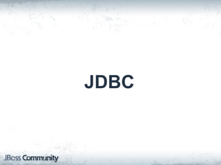 JDBC
 