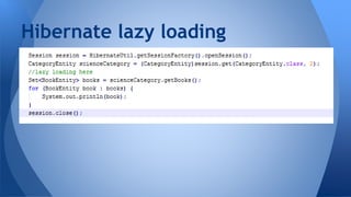 Hibernate lazy loading
 