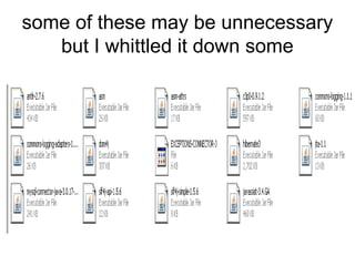 some of these may be unnecessary
but I whittled it down some
 