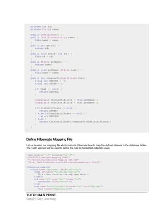 Hibernate tutorial | PDF