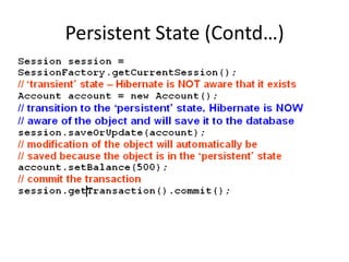 Persistent State (Contd…)
•

 