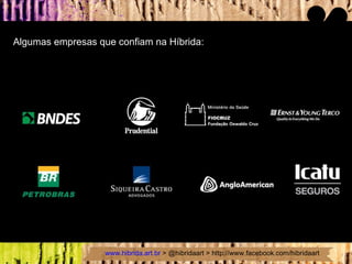 Algumas empresas que confiam na Híbrida: 