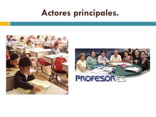 Actores principales.
 