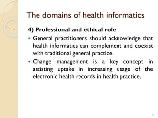 Comprehensive Overview of Health Informatics and Its Domains | PDF