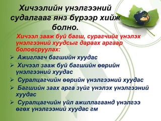 Хичээлийн үнэлгээний эргэх холбоо