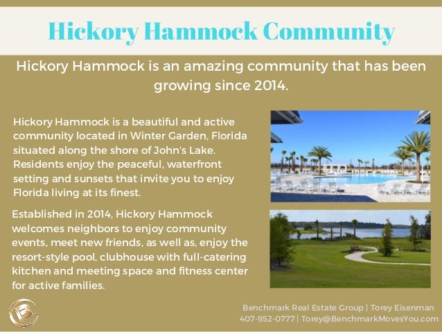 Hickory Hammock Exceptional Community In Winter Garden Fl