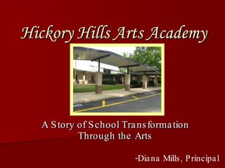 Hickory Hills Arts Academy A Story of School Transformation Through the Arts -Diana Mills, Principal 