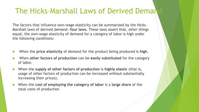 HICKS-MARSHALL LAW OF DERIVED DEMAND.pptx