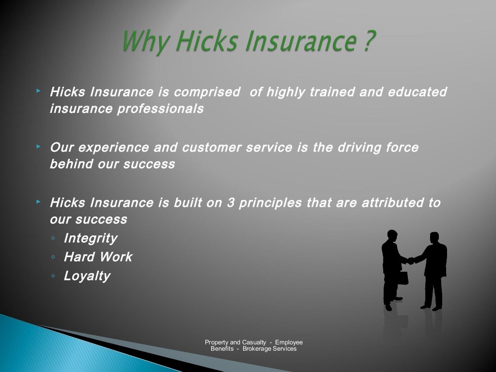 Hicks Insurance Group Slide Show 2011
