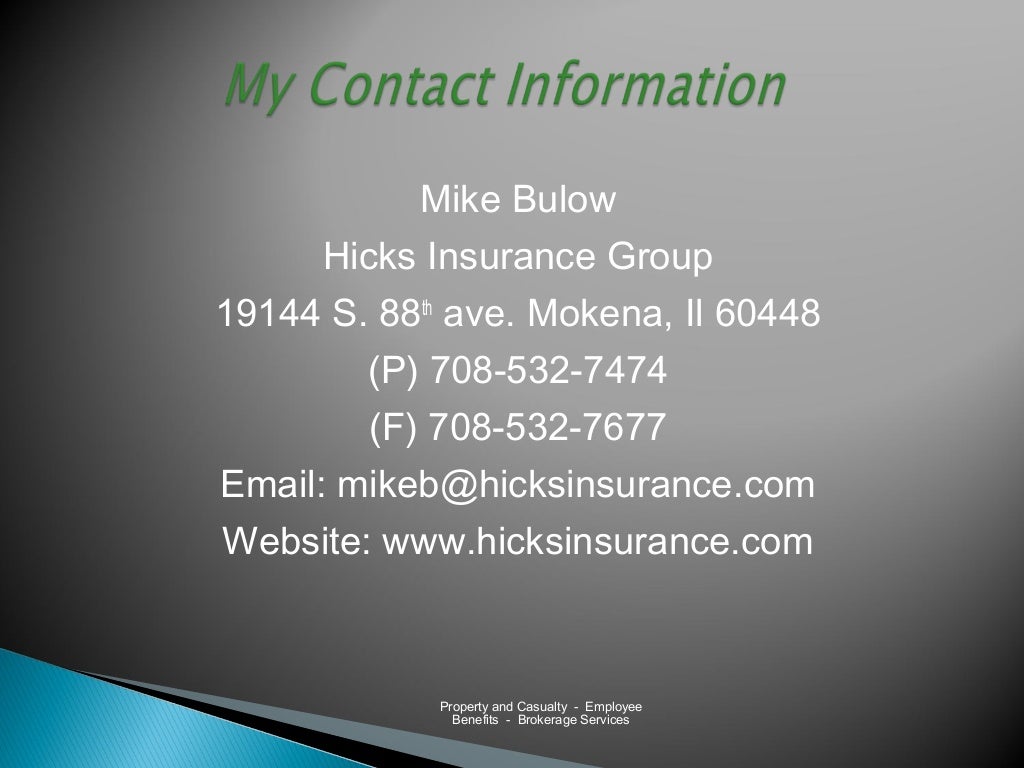 Hicks Insurance Group Slide Show 2011