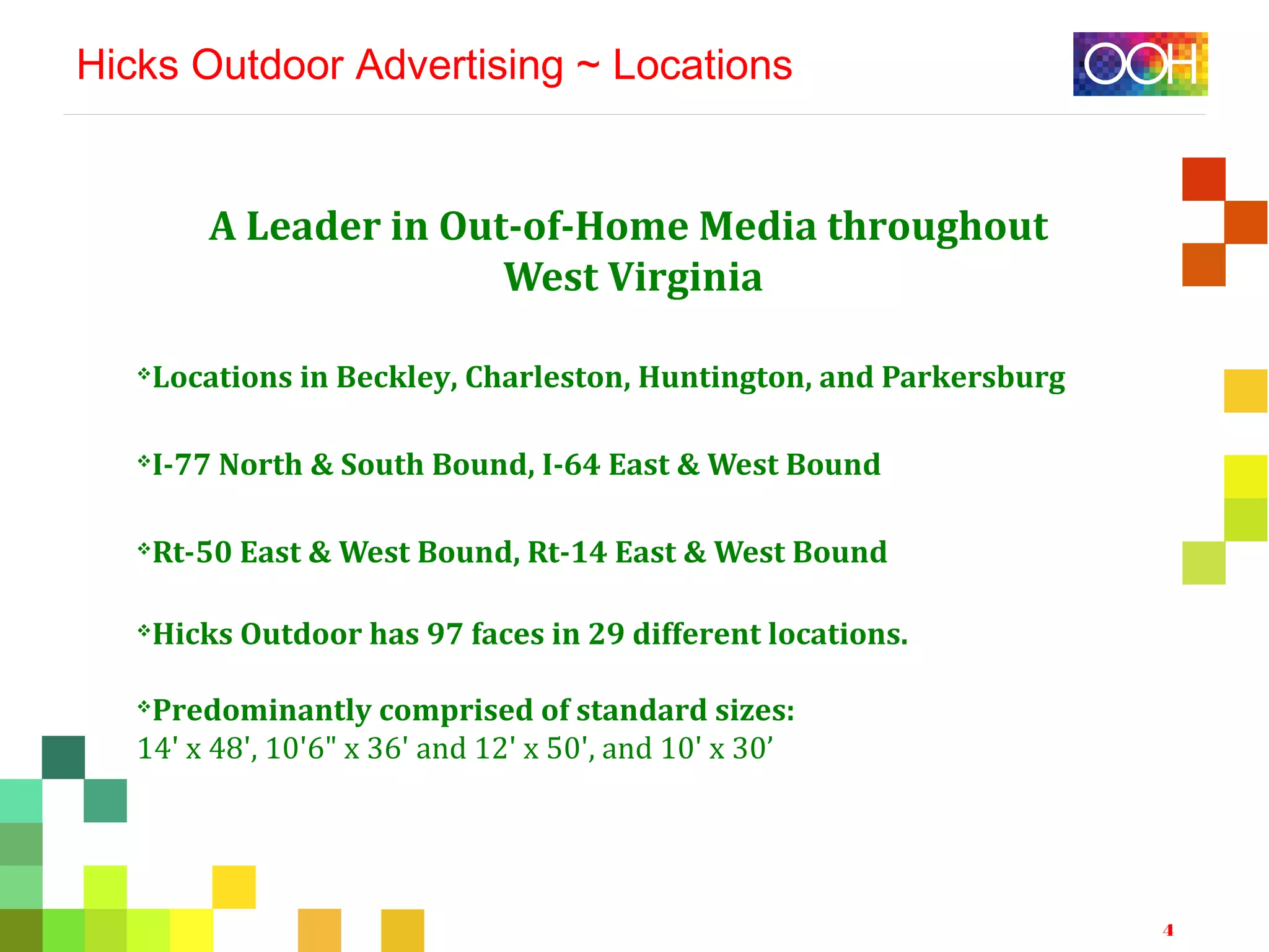 Hicks Outdoor Advertising PPT