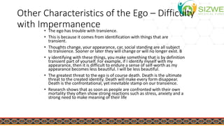Sizwe Mindfulness Session 7 - The Ego | PPT