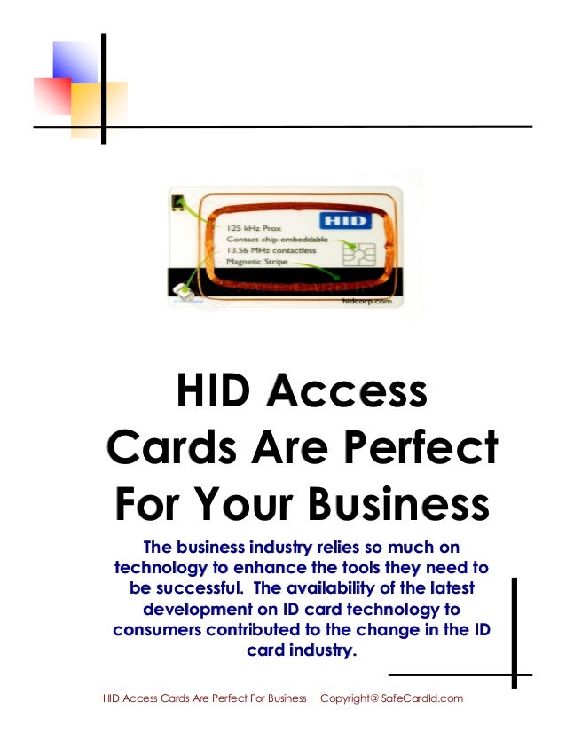 HID Access Cards Are Perfect For Your Business