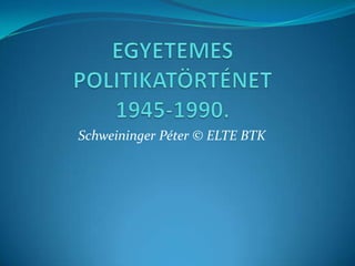 Schweininger Péter © ELTE BTK
 