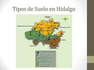 Tipos de Suelo en Hidalgo
 