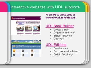 Hida presentation udl | PPTX