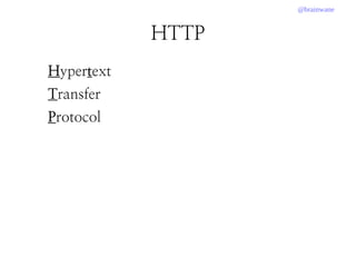 @brainwane
HTTP
Hypertext
Transfer
Protocol
 