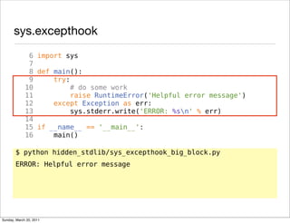 Hidden Treasures of the Python Standard Library | PDF