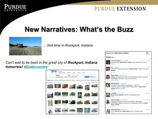 New Narratives: What’s the Buzz

                        …first time in Rockport, Indiana



Can't wait to be back in the great city of Rockport, Indiana
tomorrow! #Godscountry
 