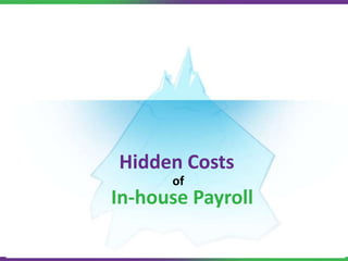 Hidden Costs
In-house Payroll
of
 