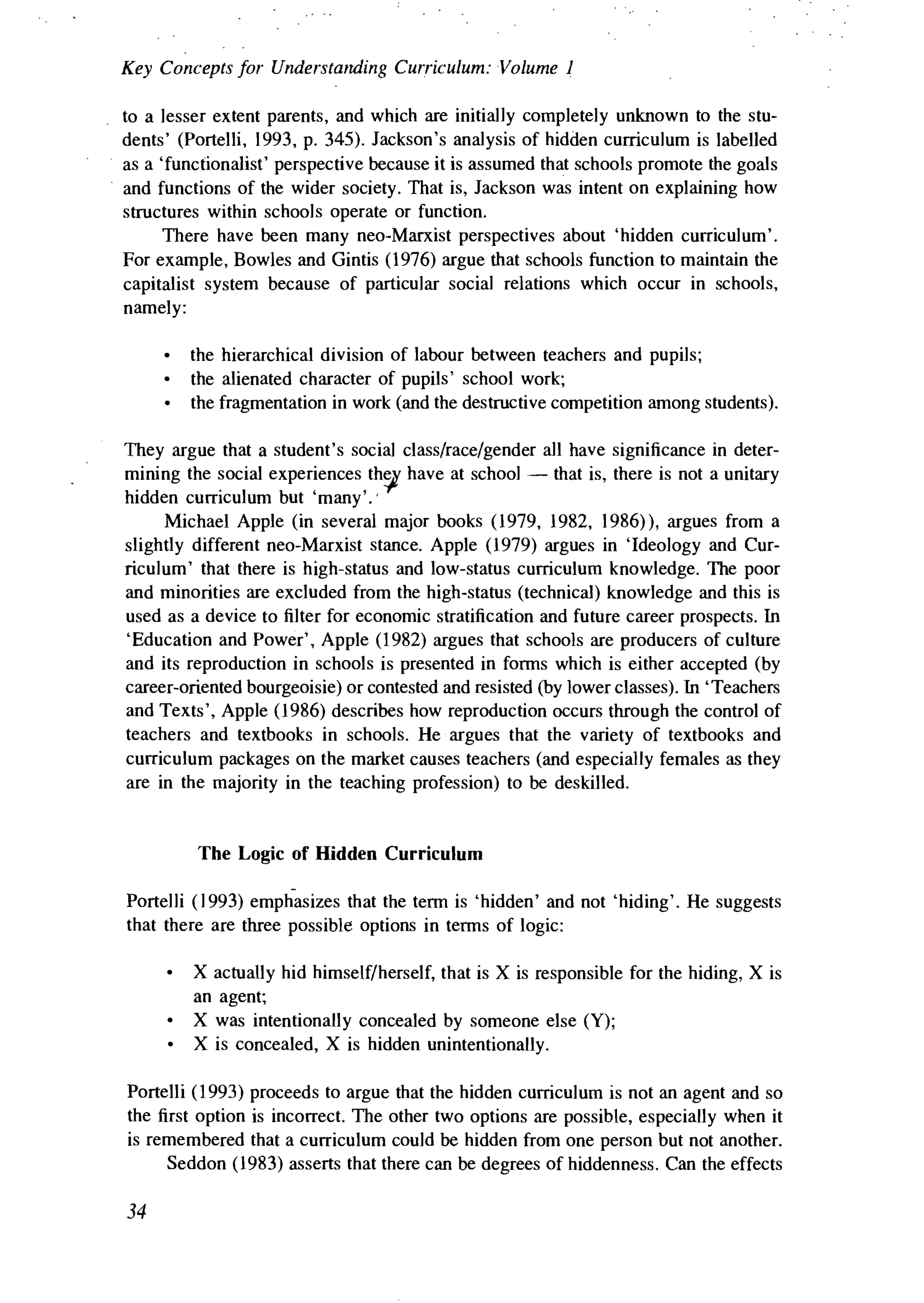Hidden curriculum | PDF