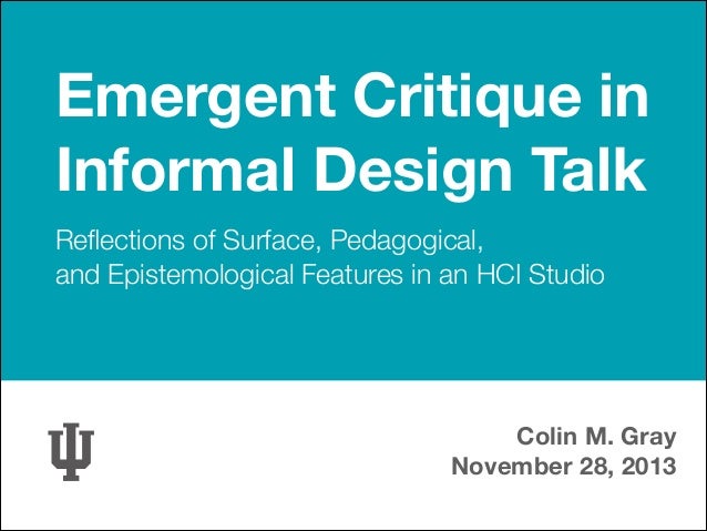 informal design