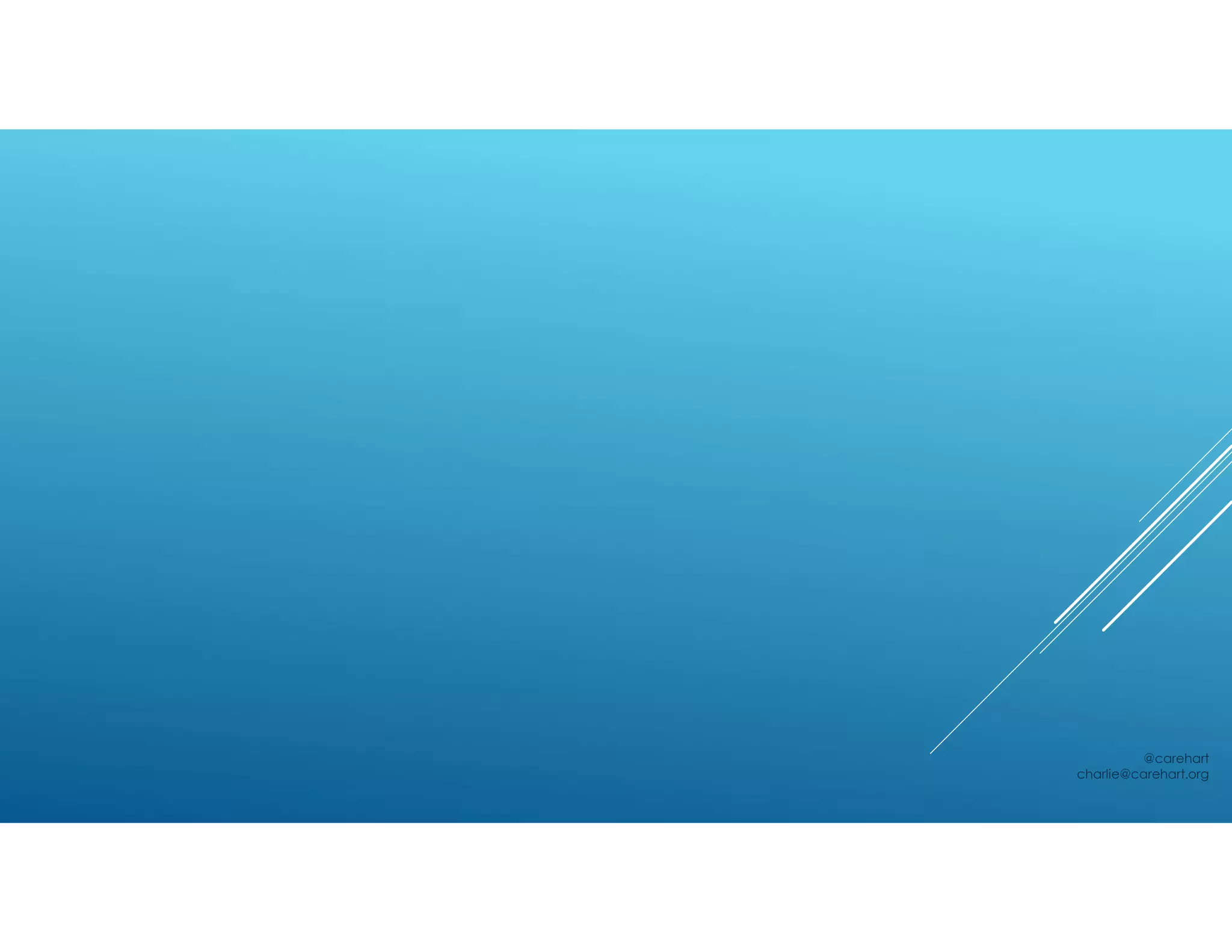 @carehart
charlie@carehart.org
 