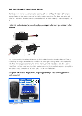 Hidden gps tracking device for cars