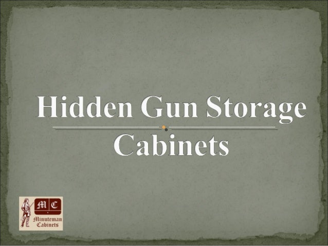 Hidden Gun Storage Cabinets