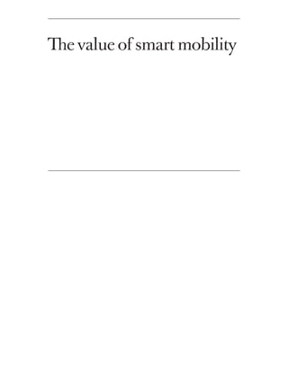 The value of smart mobility
 