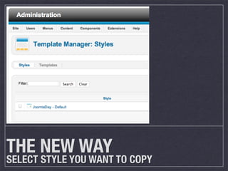 THE NEW WAY
SELECT STYLE YOU WANT TO COPY
 